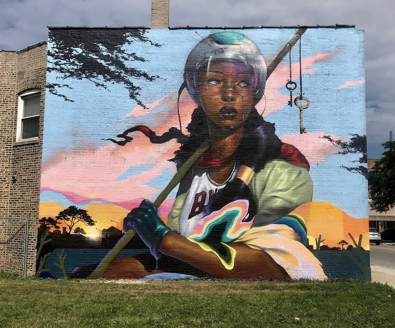 Finished piece, full sun. Grateful for the wall.