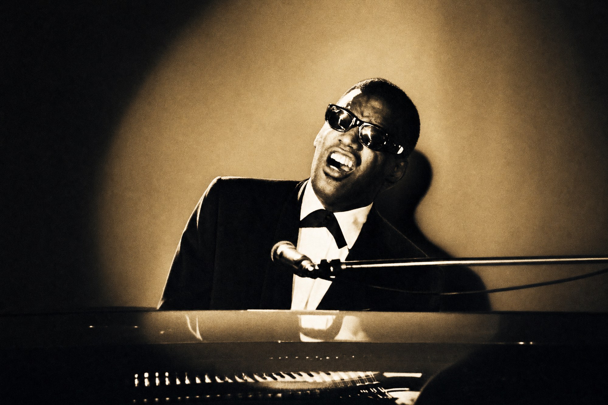 Ray Charles in 1967. ABC Records publicity photo, public domain. Edited by Culture.