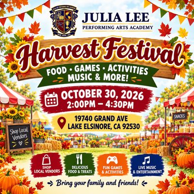 Harvest Festival at Julia Lee Performing Arts Academy